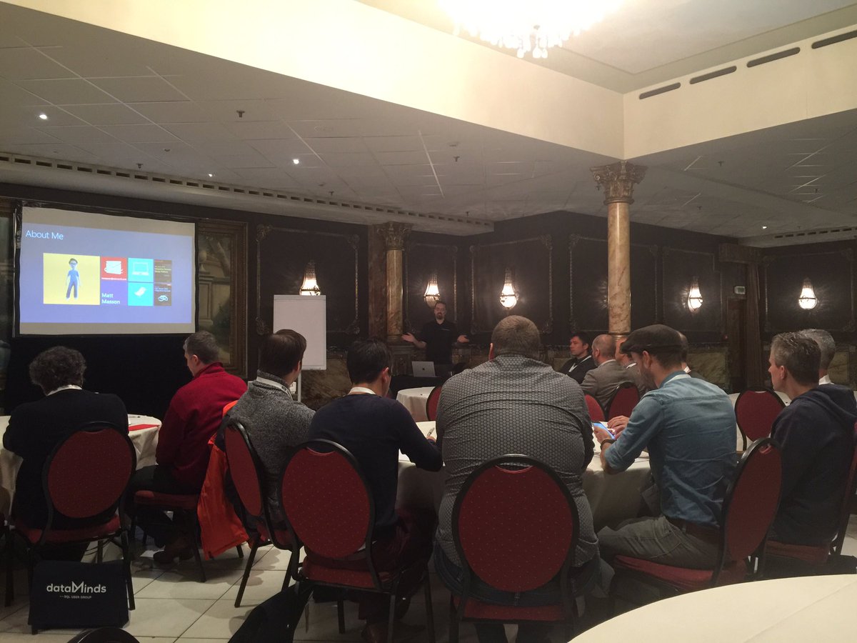 sammydeprez's tweet image. Full house for @mattmasson at #SQLServerDays