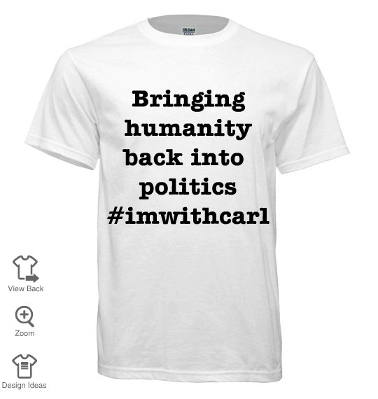 Bringing humanity back into politics! #imwithcarl