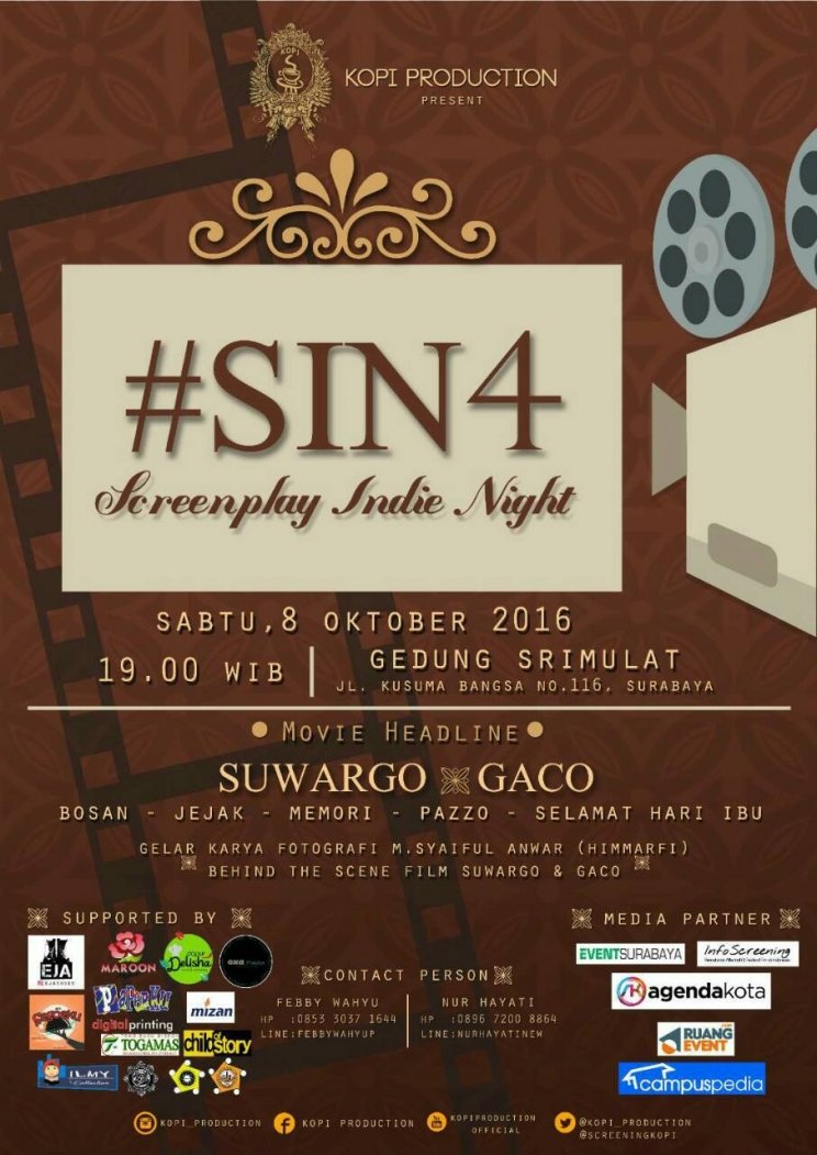 #SIN4 Dari KOPI Production Dengan Tema Tradisional - apakabar.co.id/lingkungan-edu…