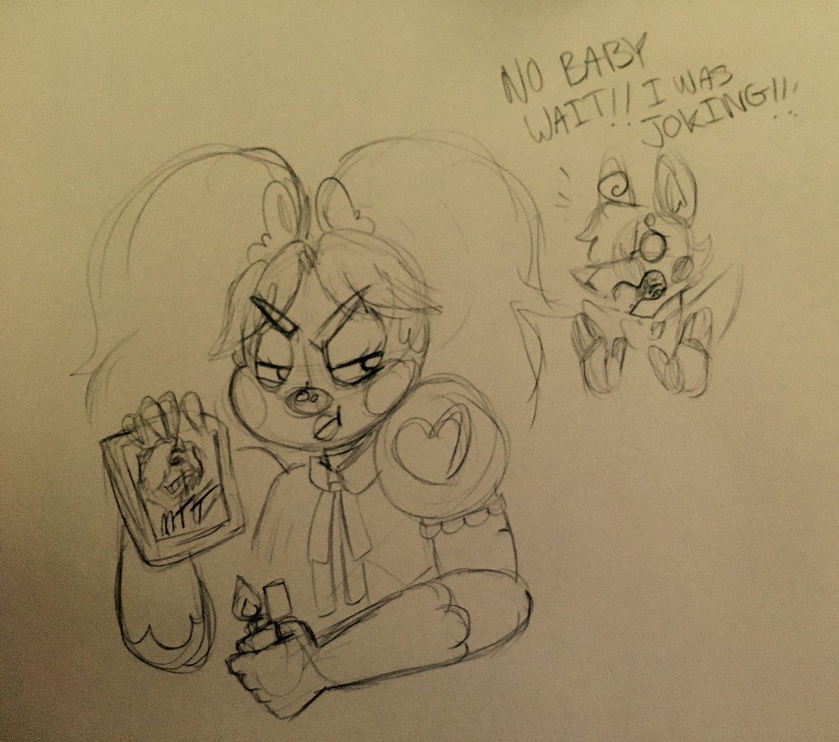 PuppetFox_'s tweet image. "Baby wait!!"