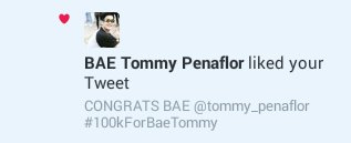 TMBSupporters's tweet photo. MAY POGING NAPADAAN SA NOTIF KO. SARANGHAEYO BAE @tommy_penaflor :) 💞
#100kForBaeTommy https://t.co/HvW7LayPQh