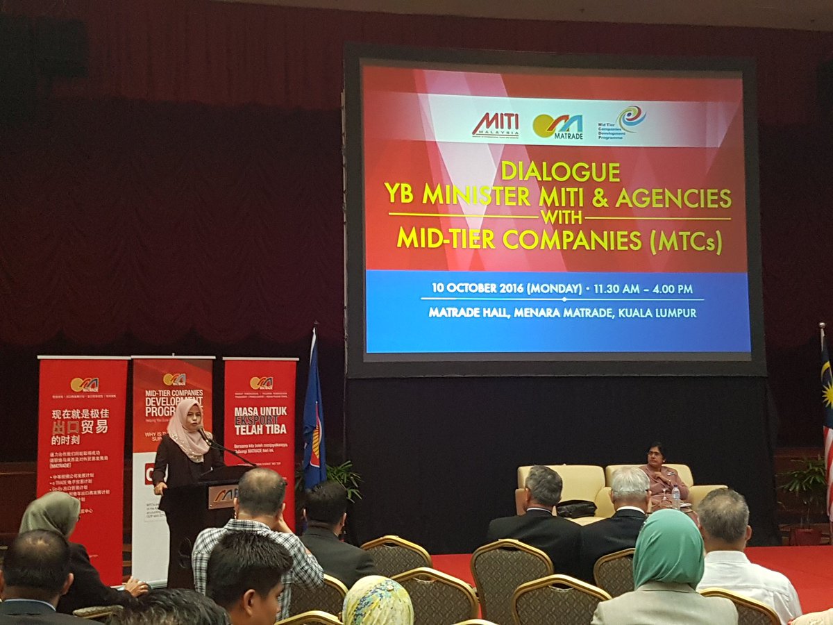 matrade's tweet image. MATRADE organised an engagement session with participants of #MidTierCompaniesDevelopmentProgramme today #MTCDP @MITIMalaysia