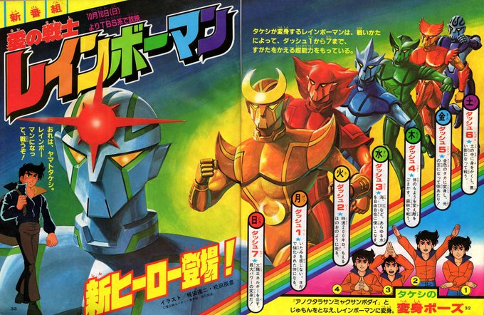 愛の戦士レインボーマン ロボットアニメガイド