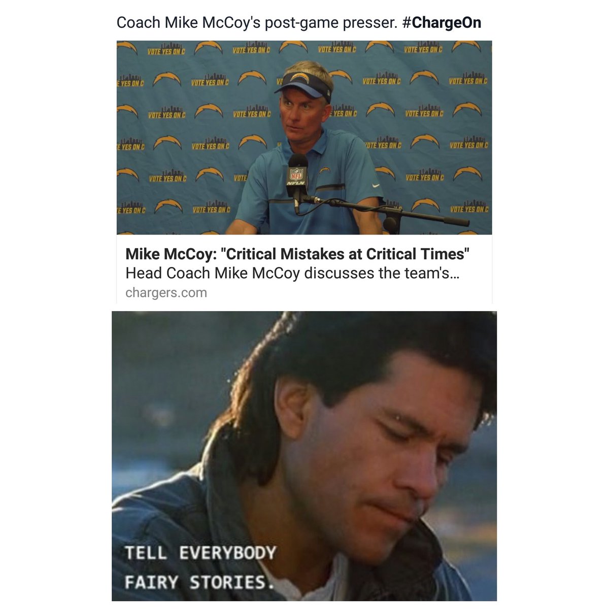 NabaheLuvsTacos's tweet photo. Still a #CHARGERS FAN....
#FrustrationLevel = #BuddyRedbow 😂 https://t.co/bGgv30RnlG