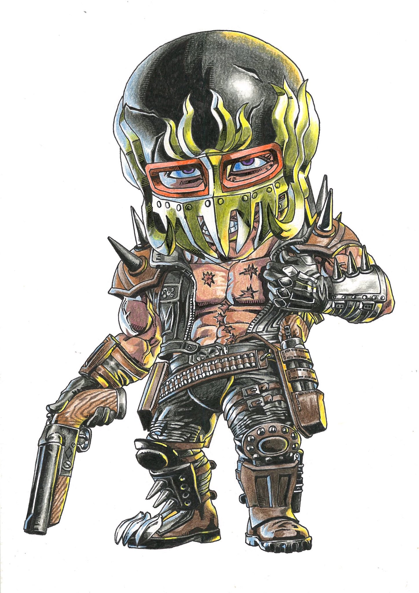 小林 正和 Kobayashi Masakazu 在 Twitter 上 色鉛筆 ペン画 北斗の拳より ジャギ キャラのデザインのみだとこの方が1番 カッコいいと思っています 北斗の拳 ジャギ イラスト 漫画 Manga Comic Hokutonoken Fistofthenorthstar Illustration T Co