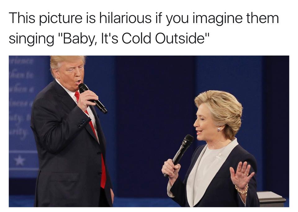 2016Gary's tweet image. Baby its cold outside, believe me. #debate