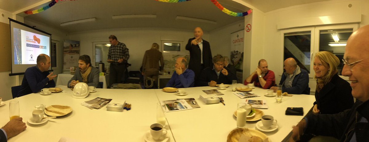 Al vroeg met de raadscommissie Ruimte van #Teylingen op bezoek bij fa vd Hulst bij bouwproject #Hooghkamer #dagvandeduurzaamheid #metontbijt