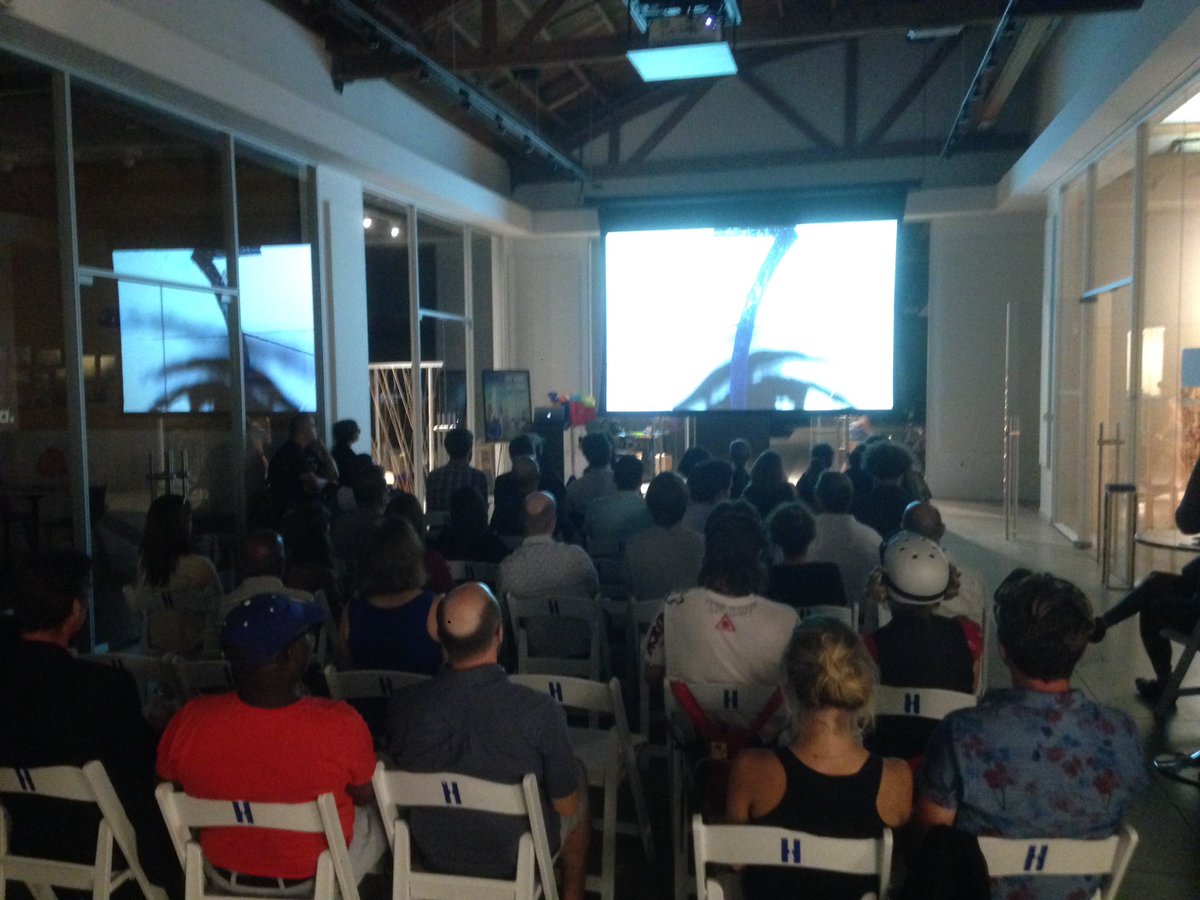 BetterCitiesFF's tweet photo. Full house at #Helmsdesigncenter for closing night of #nuff2016 & #urbanismfilmmakingchallenge premieres https://t.co/AQ7TR6OsWl