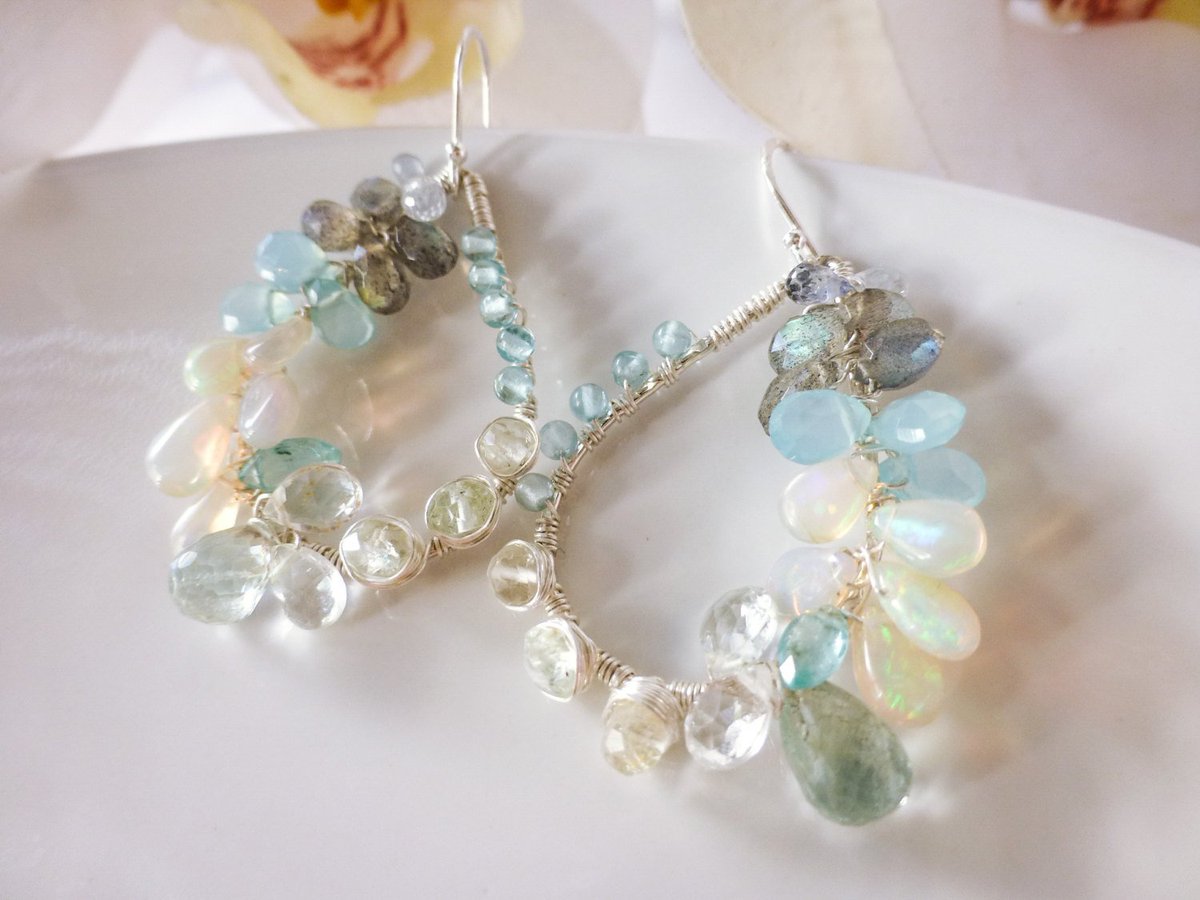 valltasy's tweet photo. Bridal Pale Blue Earring, Gemstone Earring Wrap, Opal Silver Ear… https://t.co/qlTqnT6NpC #StudioVK #GemstoneJewelry https://t.co/rlWnxV4HXA