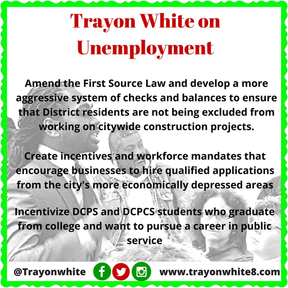 trayonwhite's tweet photo. #WeThePeople must stand together and #Dosomething2016 about Unemployment... https://t.co/vbc0FttxYi