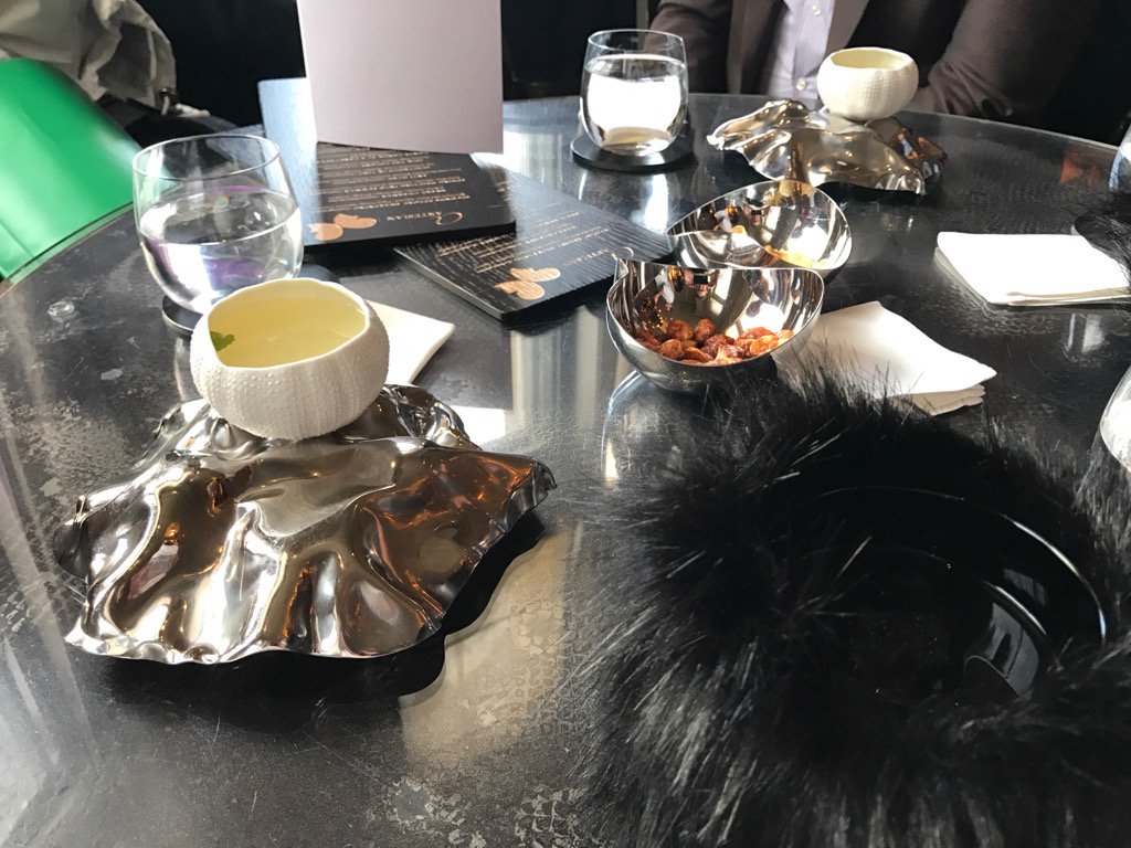 richardsiddle's tweet photo. Monday lunchtime drinks courtesy of #TheArtesian bar at @TheLanghamHotel with Swiss distillers study tour @TheBuyer11 https://t.co/zvbXHpe9OX