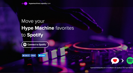 jeffdoehler's tweet image. Hype Machine to Spotify: Move your Hype Machine favs to Spotify producthunt.com/tech/hype-mach… via @horsthuis @producthunt