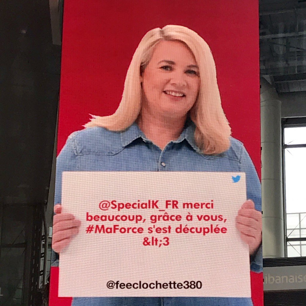 SpecialK_FR's tweet photo. @feeclochette380, nous avons partagé votre tweet aux 4 Temps à la Défense, regardez! https://t.co/aYzEDdwcMW