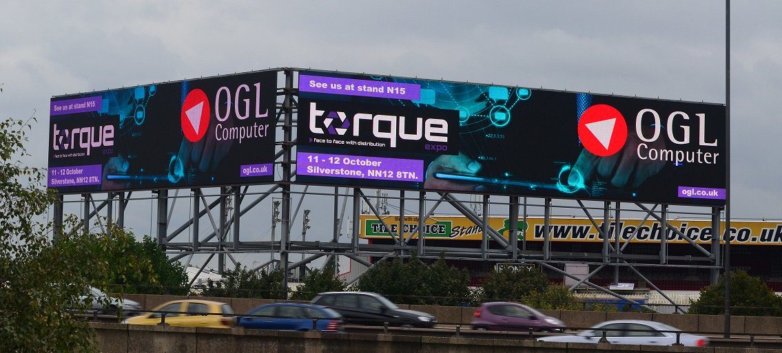 oglcomputer's tweet photo. .@TorqueExpo advertising is now up and running across @ElonexOutdoor's screens in the Midlands – have you seen it? #1daytogo #IspyOGL https://t.co/EdSHHgy2U7