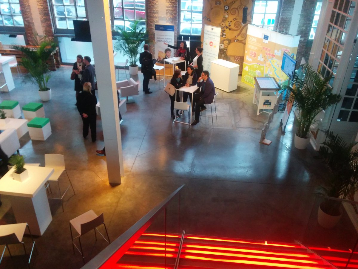 EUeic's tweet photo. The first SME Innovators Summit is kicking off. We are on the spot ready to answer your questions at the @EU_EASME stand #InnoSME16 #OTF https://t.co/cmvFrFLxws