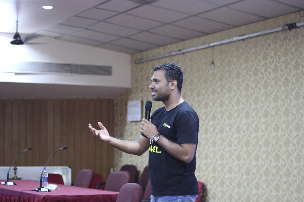 ed_pumba's tweet photo. We thank Mr.Praveen Kumar(Founder &amp; CEO @TripHobo) for sharing his time, thoughts &amp; experiences with us for our session #MeetTheEntrepreneur https://t.co/ttSkV5cGuB