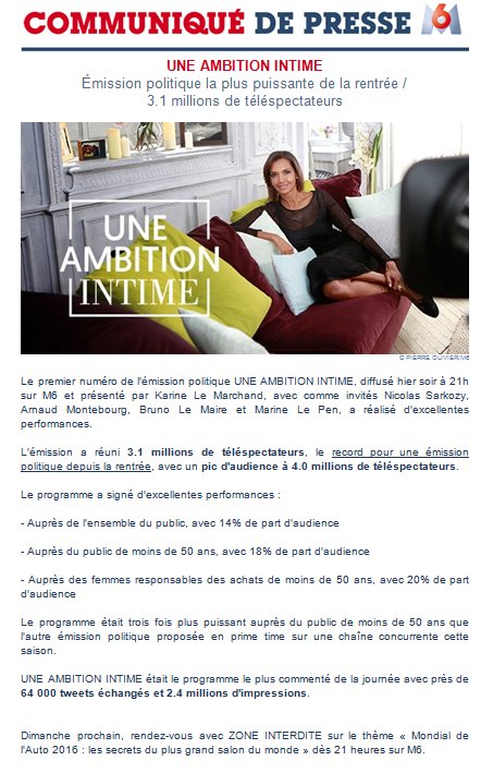 "Une ambition intime" - M6 - Page 2 CuZGZ3JXgAAhXvK