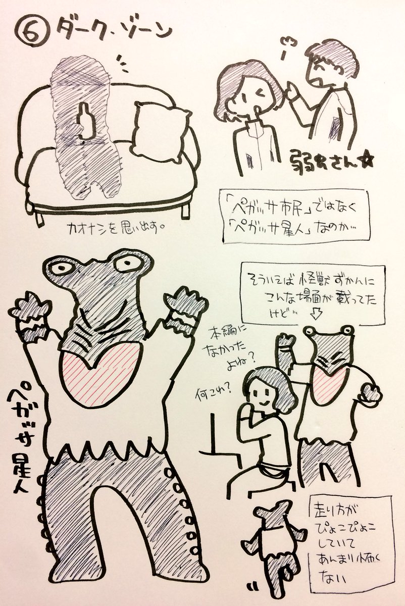 くまみ على تويتر ウルトラセブンの怪獣をみた順に描く ダーク ゾーン ペガッサ星人 今回はモロボシダンの言動がやけに子供っぽい気がしました あと怪獣図鑑に載ってた写真みたいにアンヌ隊員を襲うシーンなかったぞ くまみ على تويتر ウルトラセブンの怪獣をみた順に描く ダーク ゾーン ペガッサ星人 今回はモロボシダンの言動がやけに子供っぽい気がしました あと怪獣図鑑に載ってた写真みたいにアンヌ隊員を襲うシーンなかったぞ