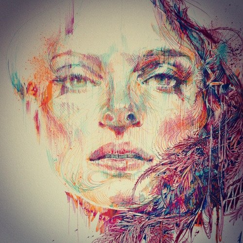 Look at this fantastic piece of art from <a href="/carnegriffiths/">Carne Griffiths</a>. Those eye are entrancing #derwentinspires