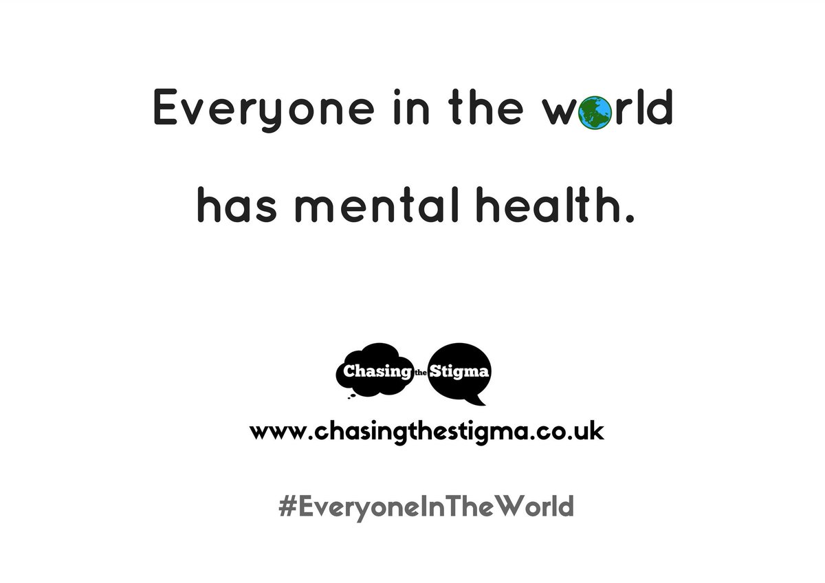 ChasingStigma's tweet photo. #WorldMentalHealthDay is proof that you are never alone. #EveryoneInTheWorld https://t.co/sdVLZMR6IB