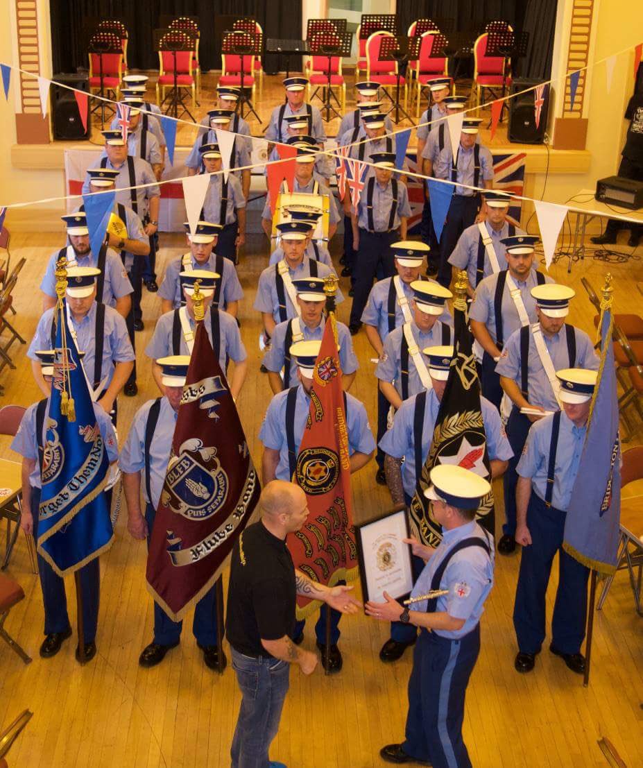 BLFB1977's tweet image. Saturday's trip to Ulster was a huge success, thanks to the hospitality shown to the band from @SuperSRD &amp;amp;@LaganValleyPOLV