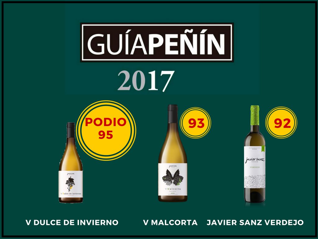 js_viticultor's tweet photo. @guiapenin 2017: podio de honor para #VDulcedeInvierno, 93 puntos #VMalcorta y 92 puntos #JavierSanzVerdejo https://t.co/X7FZqzESyC https://t.co/1JgoJdhbVr