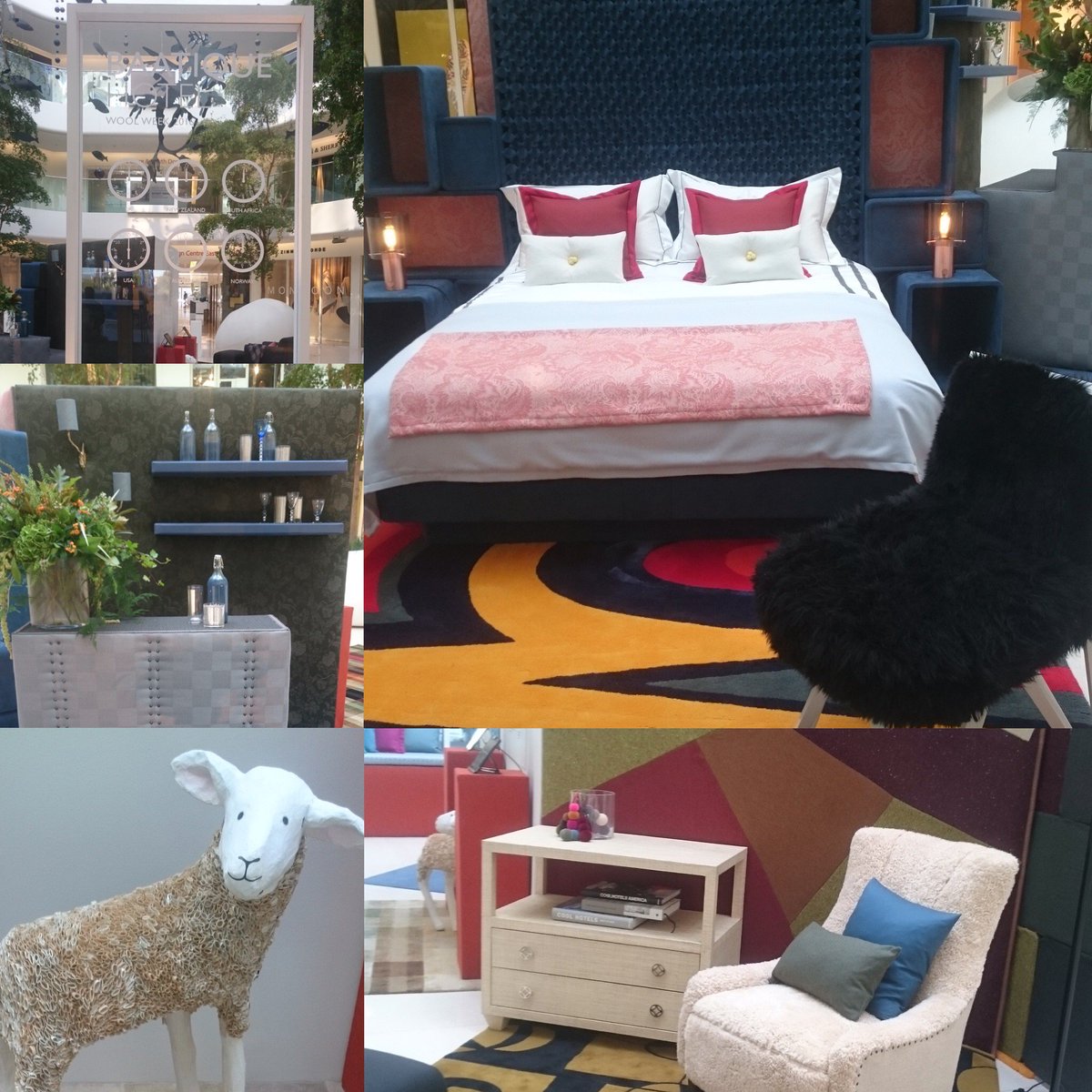 DesignCentreCH's tweet photo. Welcome to #WoolWeek. Be the first to see the Baatique Hotel; a stylish take on work, rest &amp; play. Ground Floor North Dome @Campaignforwool https://t.co/3v0gDM5Mv0