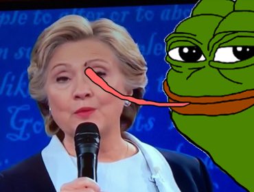 KatSnarky's tweet image. WHEN A "FLY LANDS" ON YOUR FACE but you remember you're on live TV and can't slurp it up with your tongue.#TrumpWins #debate