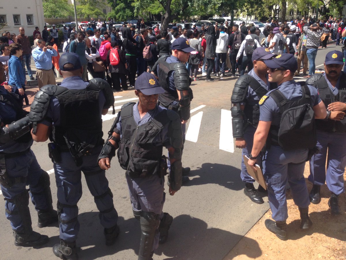 #FeesMustFall Stellenbosch university <a href="/CapeTimesSA/">Cape Times</a> <a href="/TheCapeArgus/">Cape Argus</a>