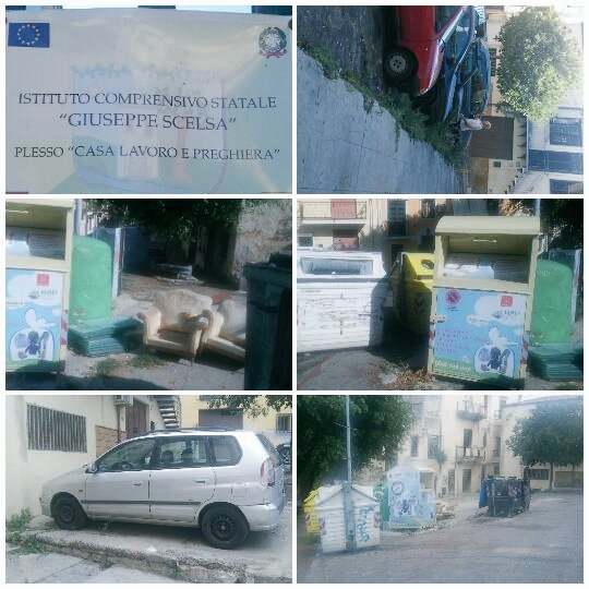 Miliziano_M's tweet photo. Continua decoro x disp. Sind. @RapPalermo ville&giardini, prima&dopo, davanti ist.scol."#Scelsa": P.za Villagrazia. https://t.co/9KdQHnC1T9