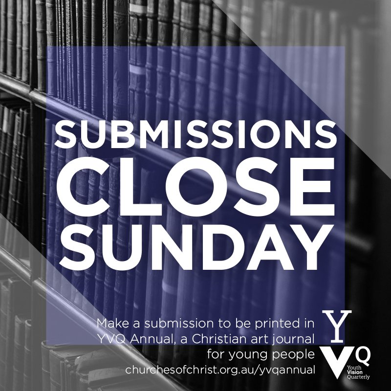 sygvic's tweet photo. Submissions for YVQ ANNUAL must close this Sunday at midnight! Share your art with Australia! https://t.co/jzLZKPHnNW https://t.co/2WQt0XrazW