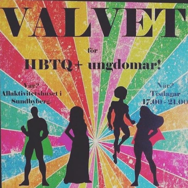 TeaterStruktur's tweet image. Vi på Teater Struktur vill rekommendera "Valvet" - en mötesplats i Sundbyberg för unga HBTQ+ personer! #valvet #sundbyberg #hbtq #ung