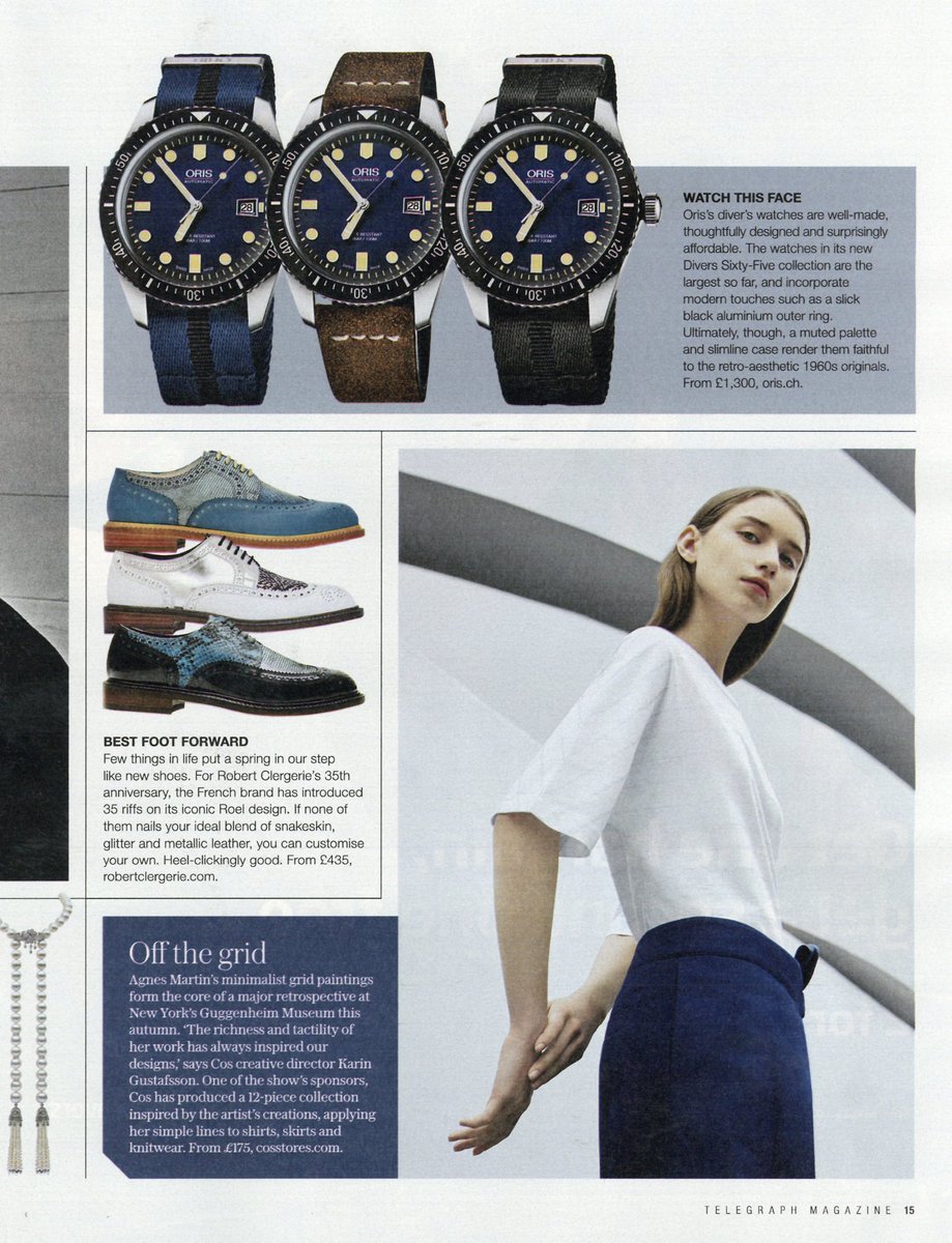ORIS UK (@oris_uk) on Twitter photo "Watch This Face" #Oris #Diverssixtyfive models featured in <a href="/TelegraphMag/">Telegraph Magazine</a> this weekend #diverswatches "Watch This Face" #Oris #Diverssixtyfive models featured in <a href="/TelegraphMag/">Telegraph Magazine</a> this weekend #diverswatches