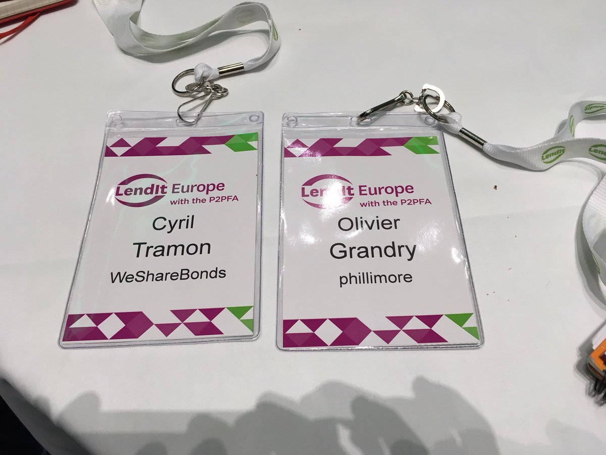 wesharebonds's tweet photo. @cyriltramon de @wesharebonds et Olivier Grandry de Phillimore sont à @LendIt à Londres !! #fintech #crowdlending #LendItEurope #LendIt2016 https://t.co/x1IOPTzLTA