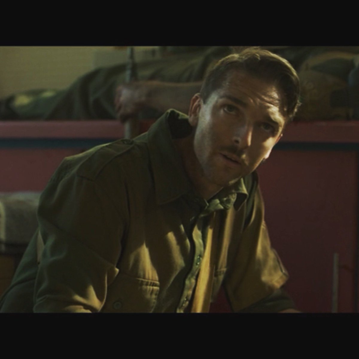 AlexTops's tweet photo. Screen grab from a scene in Jadotville, playing the medic 🤕 Now showing on Netflix 🎬 #jadotville @thesiegeofjadotville #netflix #filmmaking https://t.co/c0G2oJDZgL