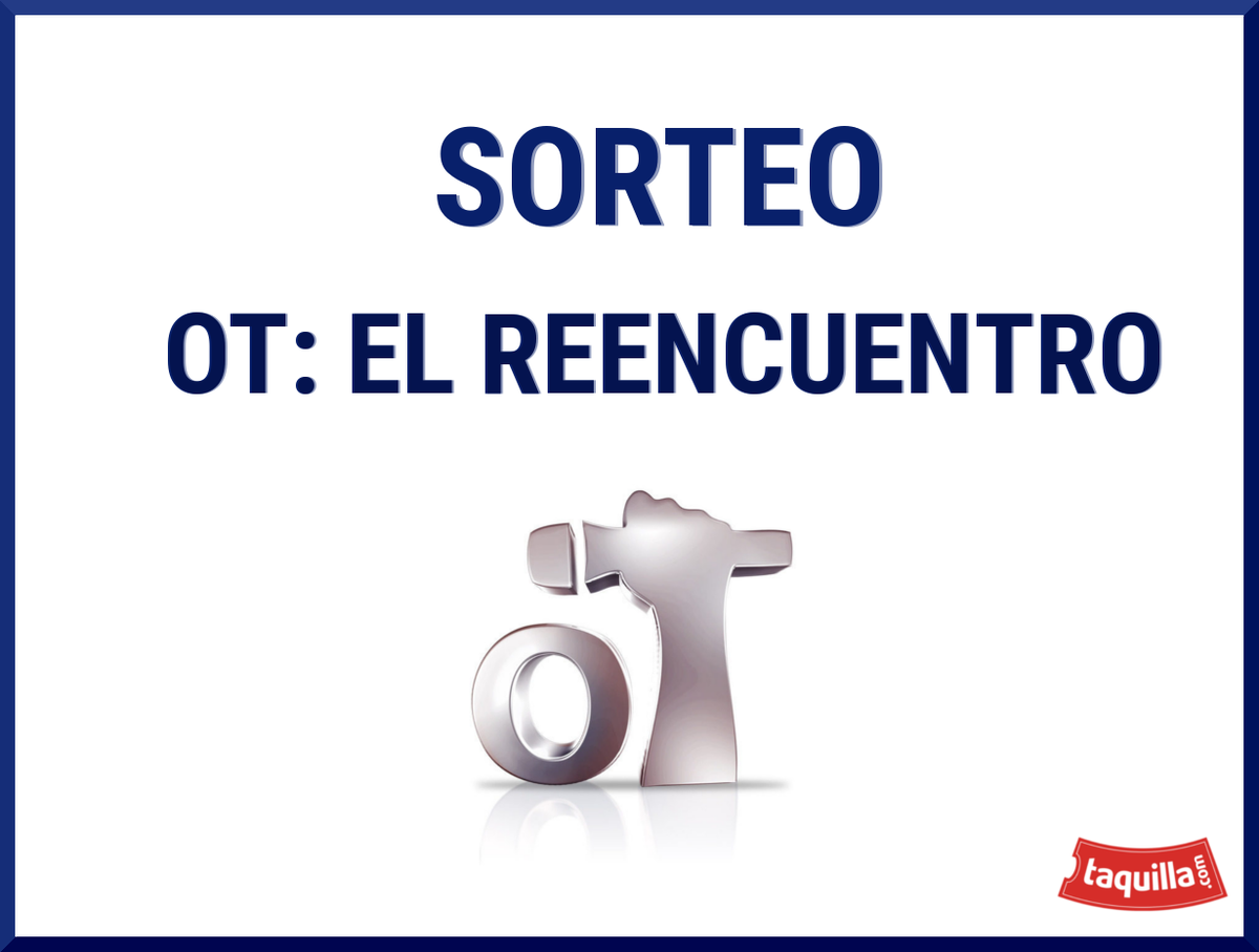 TaquillaCom's tweet image. 🎈🎈¡Atención taquilleros, tenemos NUEVO CONCURSO!🎈🎈 ¿Queréis vivir 'OT, el reencuentro'? 💖
Es así de fácil 😉 ➡ taquilla.com/sorteos/ot-ree…