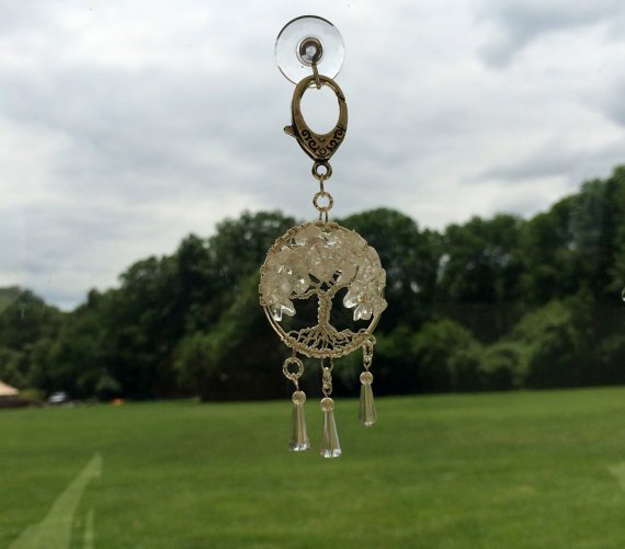 TwistedTreeLife's tweet photo. Car Charm - Clear Quartz and Cut Crystal Tree of Life Wrapped. https://t.co/mNKJohPlcX #jewelry #wirewrappedtree https://t.co/MQbBWER3tJ
