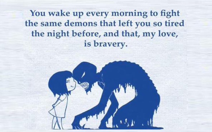 MyDaughtersArmy's tweet photo. ...and that, my love, is bravery.

#WorldMentalHealthDay https://t.co/6J8WzUTUyM