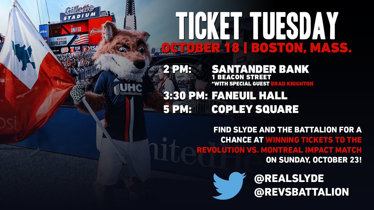 #NERevs Ticket Tuesday starts tomorrow at the Beacon Street @SantanderBankUS with @bbknighton! https://t.co/qSm8DWSuQb