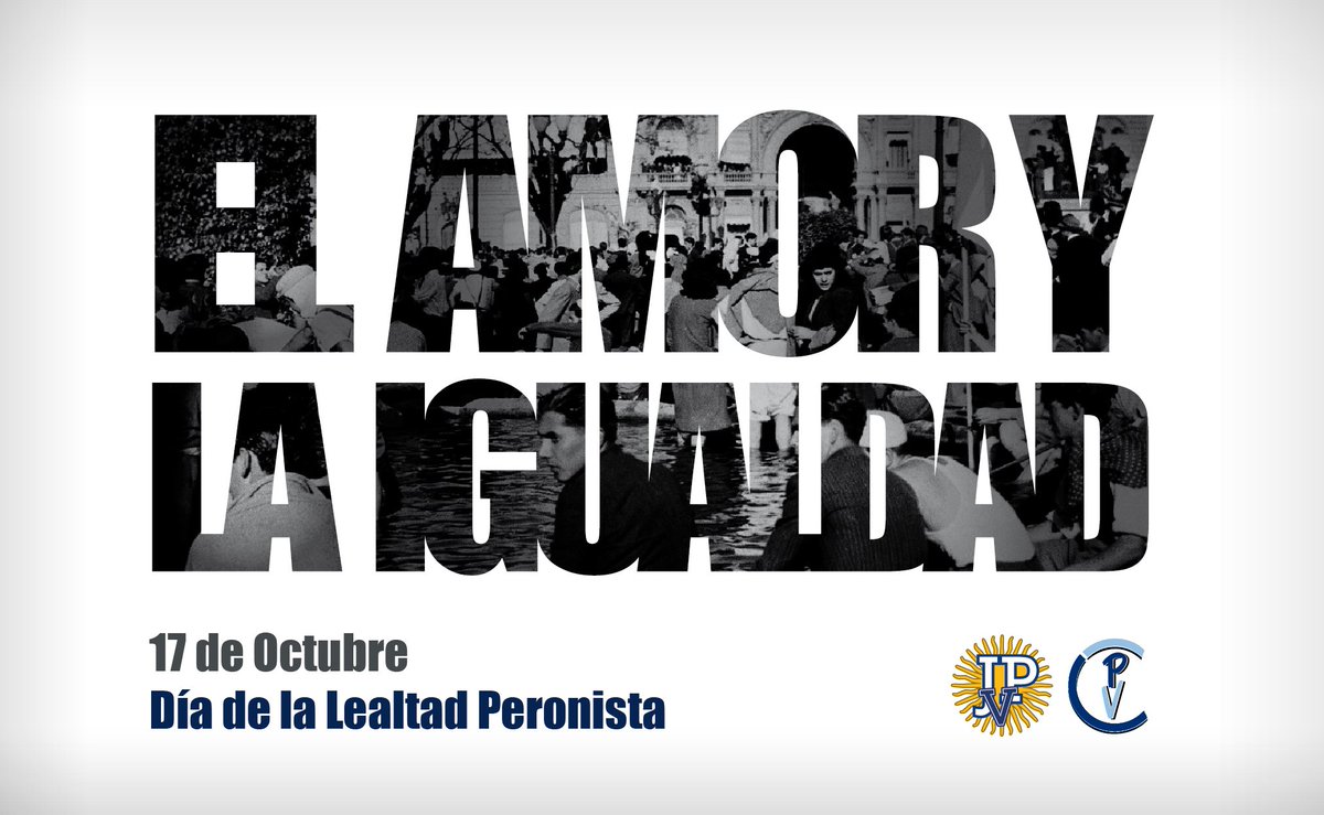 JPVLaPlata's tweet photo. Feliz día compañeros y compañeras! Sigamos construyendo una Patria Libre, Justa y Soberana #DiaDeLaLealtadPeronista ✌❤ https://t.co/cN2WfTkNWm