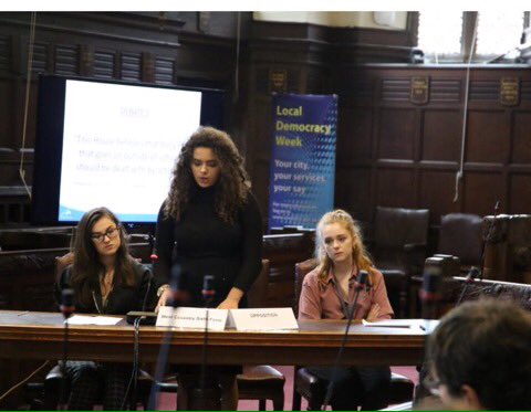 WCA6thForm's tweet photo. Our WCSF team were excellent, with Molly winning best speaker for the team. Thank you @coventrycc! #debate #interject #councilhouse https://t.co/dCOSPiUdMN