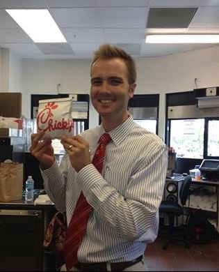 Today we are celebrating #NationalBossDay with our boss here at #chickfila. You are simply the best! Tweet us what you love about your boss.