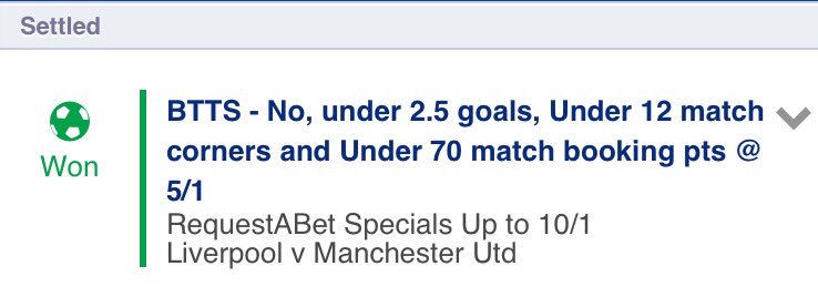 RequestBet's tweet photo. #MNF didn't live up to expectation in the end, but a result for our #RequestABet 

#LIVMUN #LFCvMUFC https://t.co/EXxxnBe8jt