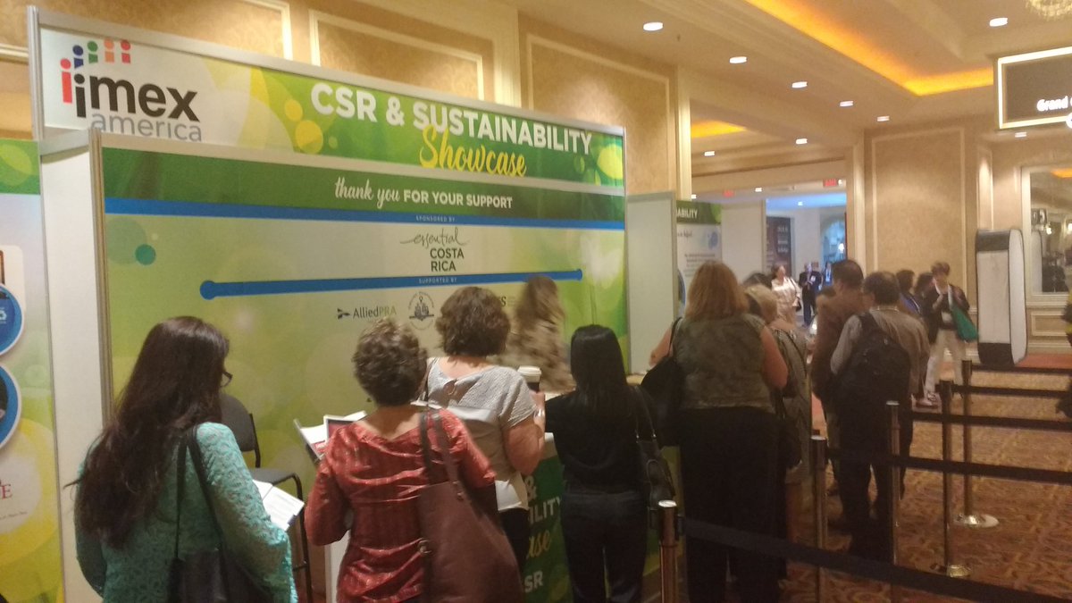 IMEXoliverh's tweet photo. All you good good people... queuing to make a Clean the World kit at the #imexcsr &amp; sustainability showcase. It only takes a minute... https://t.co/9S52MHVGG7