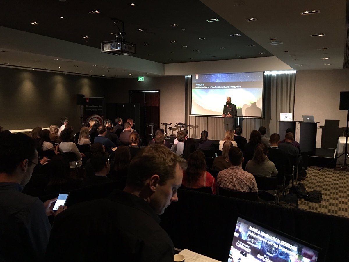 earltipene's tweet photo. Mark Henley opening up #Adobeinnovate session this morning https://t.co/YVYi1tZz6V