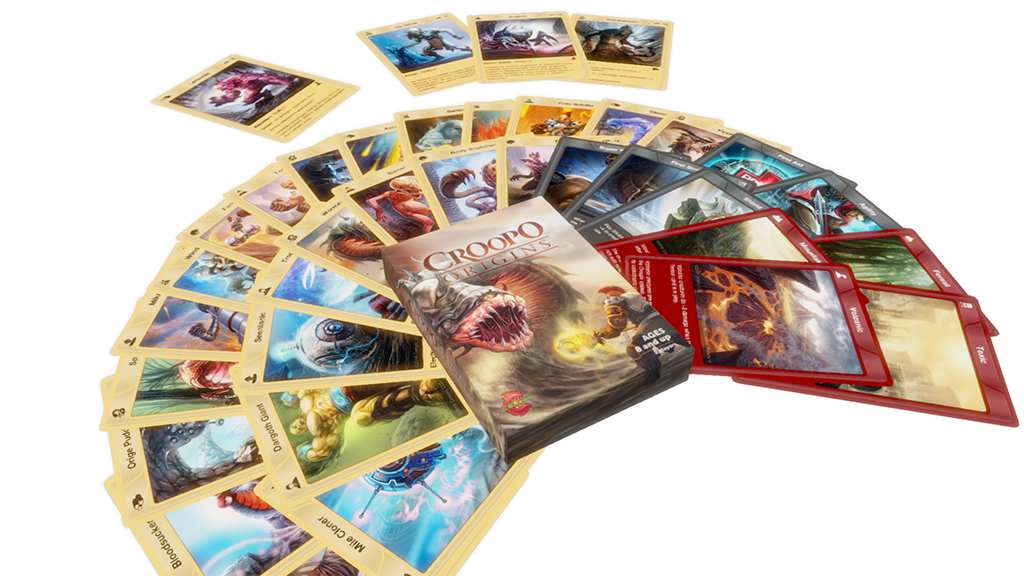 croopotcg's tweet photo. Croopo Origins starter deck, available on @Kickstarter! #tcg #cards #boardgame #rpg https://t.co/5e4FDwyTd1 https://t.co/aVj3Ob0ErK