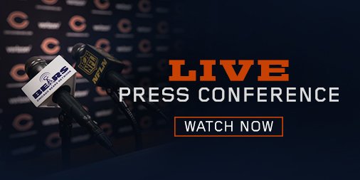 Back at Halas Hall, Coach Fox is now addressing the media.  Watch live: chgobrs.com/ChiBearsLive https://t.co/5ewi80jna4