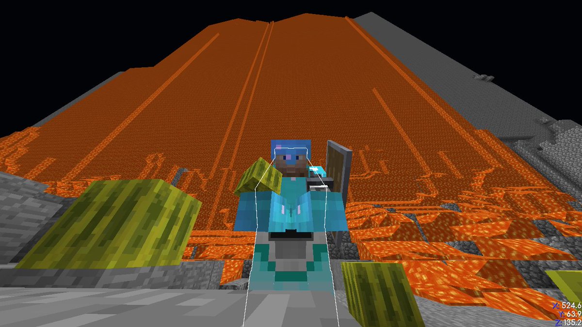 pablotossi's tweet photo. de paseo y dejando provisiones por el spawn de #2b2t ...de repente me encuentro con un bot muy odiado (o amado) por muchos! https://t.co/NJJtFwHHT5