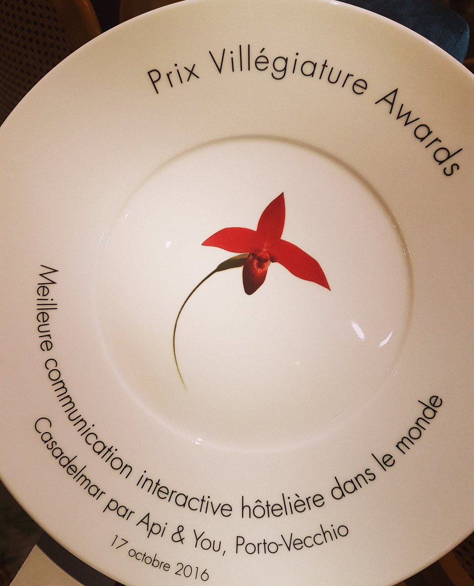 remiohayon's tweet photo. Très heureux pour le prix de la meilleure communication #digital décernée à @CasaDelMar par @GroupeApiandYou  #prixvillegiature #hotel #MOF https://t.co/Ic6OZvCIqs
