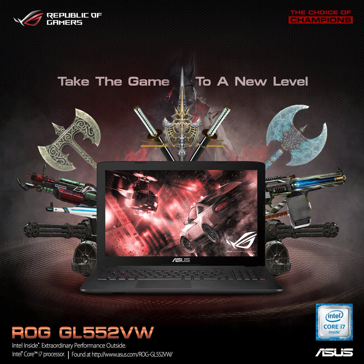 ASUSBangladesh's tweet photo. ROG GL552 is made for gaming and primed for creativity. Price starts from 76,500 BDT. #ASUS https://t.co/LzN3VgwVfH